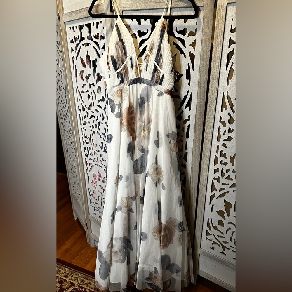 Geisha Designs V-neck Corset Tulle Dress - Picture 8 of 11